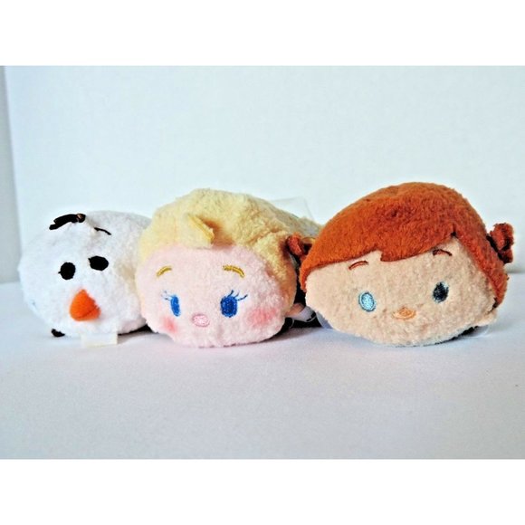 Disney Tsum Tsum Frozen Tangled Mini Plush 3.5 Inch Lot 10 New Elsa Olaf Anna - Picture 6 of 12